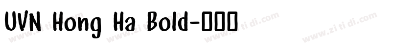 UVN Hong Ha Bold字体转换